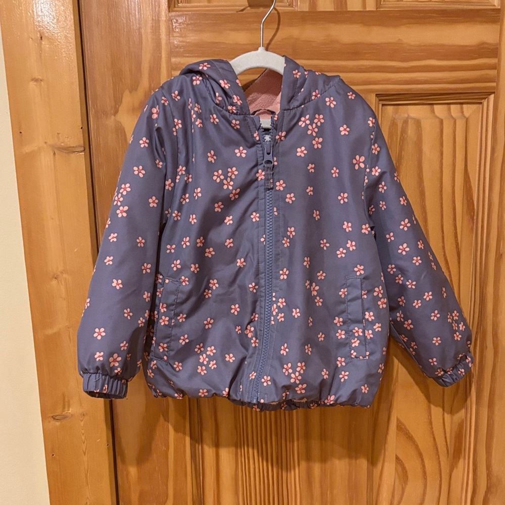 OshKosh B'gosh Gray Floral Jacket